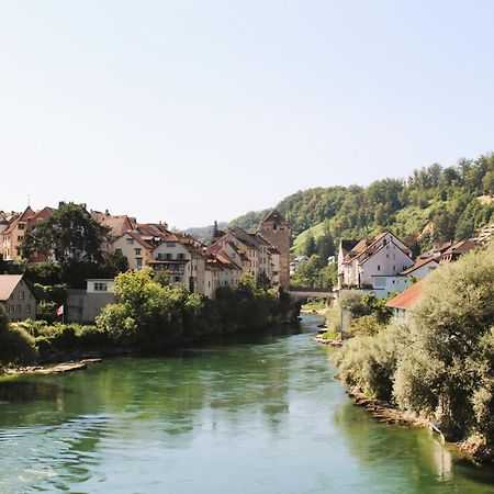 Business I Family Apartment I 1-4 Personen - Aare Blick, Nahe Altstadt I Beamer - 99" Leinwand I Terrassen Lounge Und Parkplatz 布鲁格 外观 照片