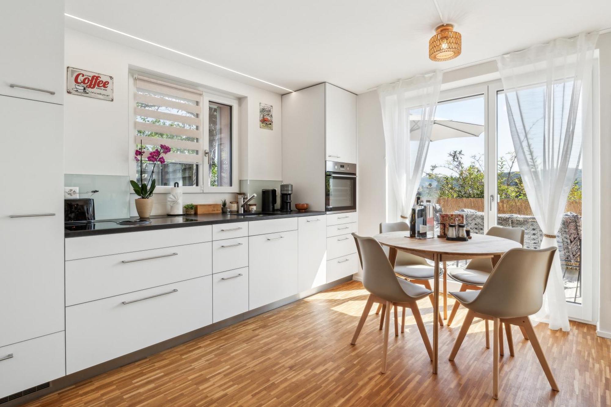 Business I Family Apartment I 1-4 Personen - Aare Blick, Nahe Altstadt I Beamer - 99" Leinwand I Terrassen Lounge Und Parkplatz 布鲁格 外观 照片